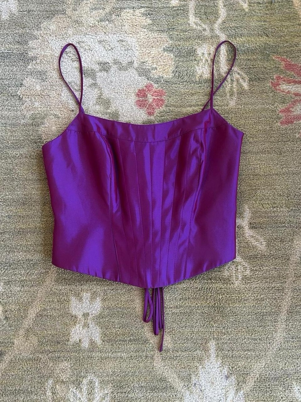 90s Cache NWT Purple Two-Piece Prom Dress - Picture 8 of 8